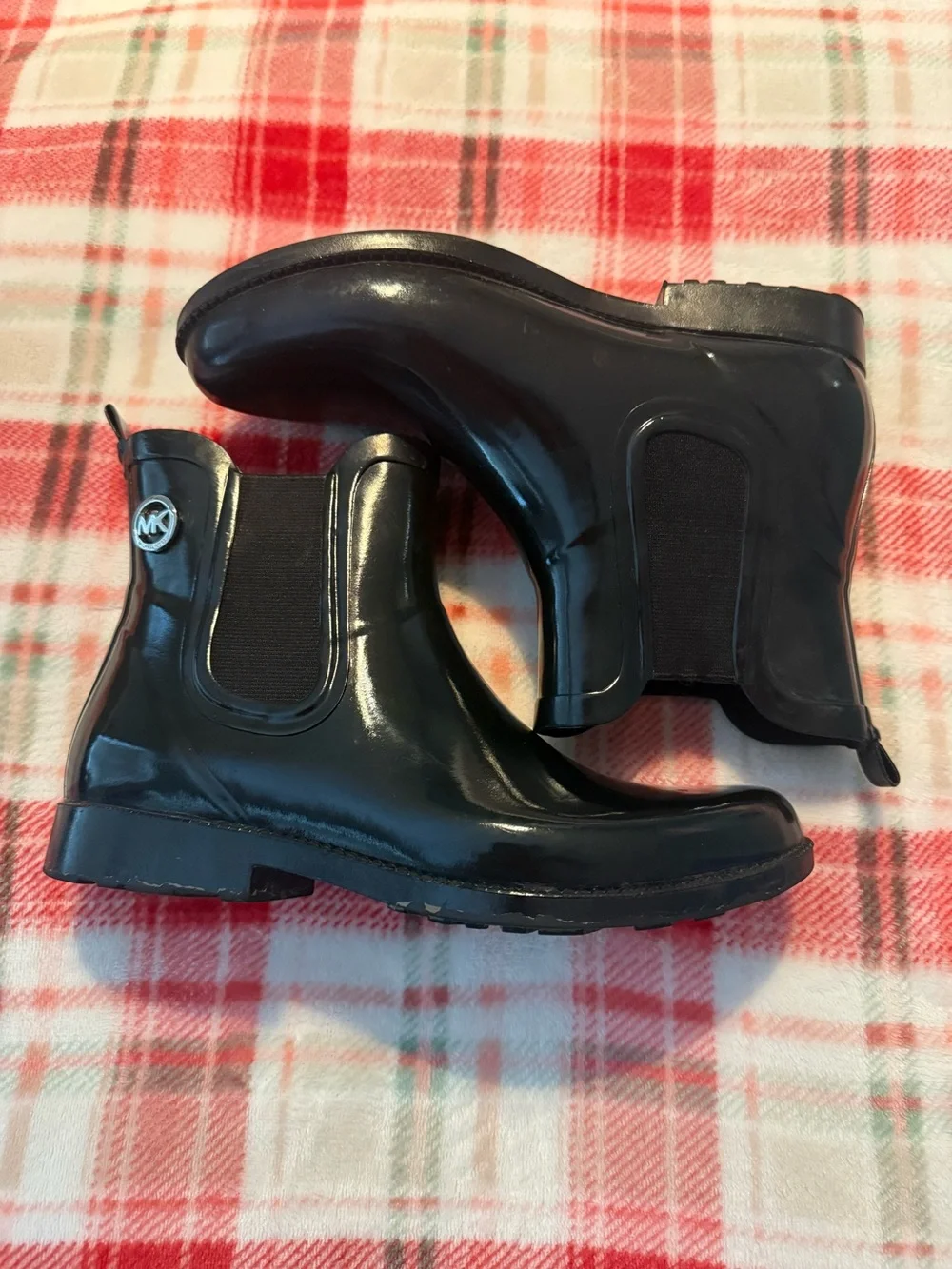 Michael Kors Kids Black Chelsea Rain Ankle Boots